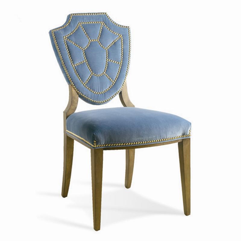 Chair with shield shaped back outlet